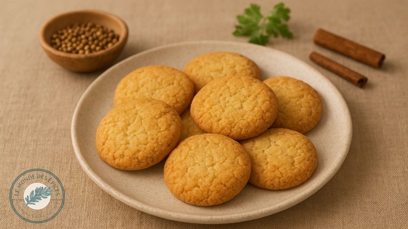 Biscuits sucrés à la coriandre moulue